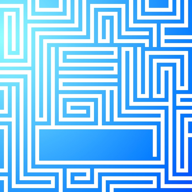 Maze bright light blue back ground