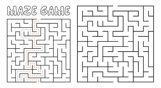 Maze game for kids Complex Maze puzzle with solution