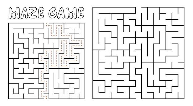 Maze game for kids Complex Maze puzzle with solution