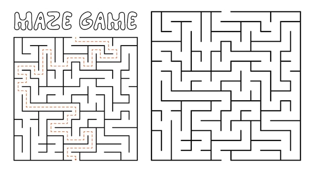 Maze game for kids Complex Maze puzzle with solution