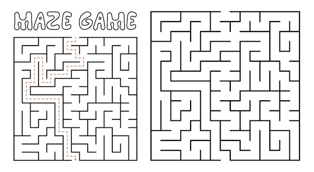 Maze game for kids Complex Maze puzzle with solution