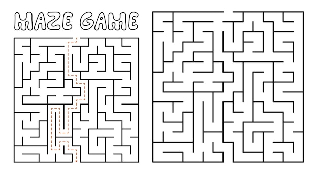 Maze game for kids Complex Maze puzzle with solution