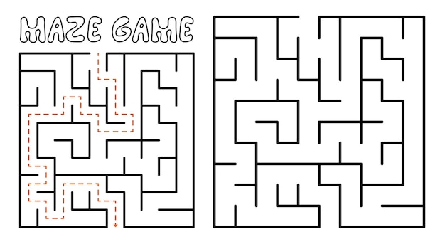 Maze game for kids Maze puzzle with solution