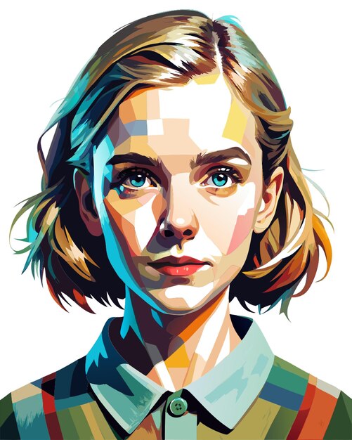 Vector mckenna grace vector illustration flat 2