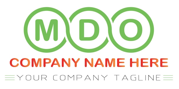 MDO Letter Logo Design