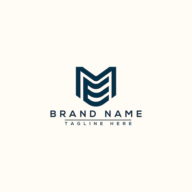 ME Logo Design Template Vector Graphic Branding Element