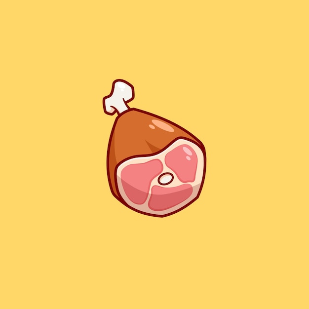 Meat cartoon vector illustration