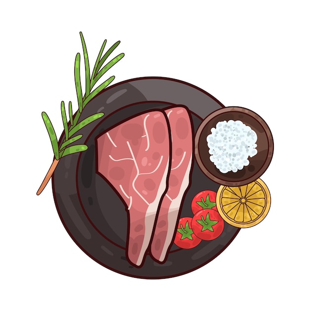 Vector meat illustration