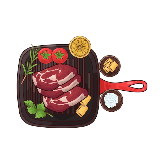 Vector meat illustration