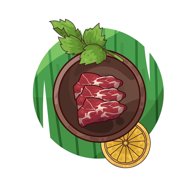 Vector meat illustration