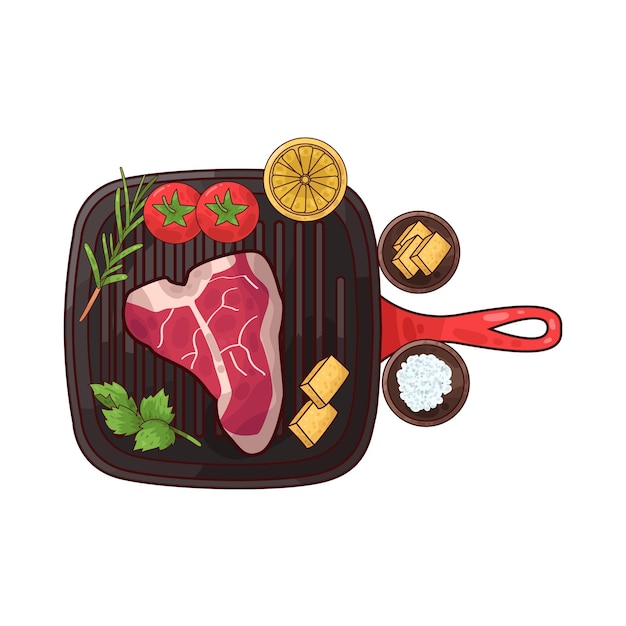 Vector meat illustration