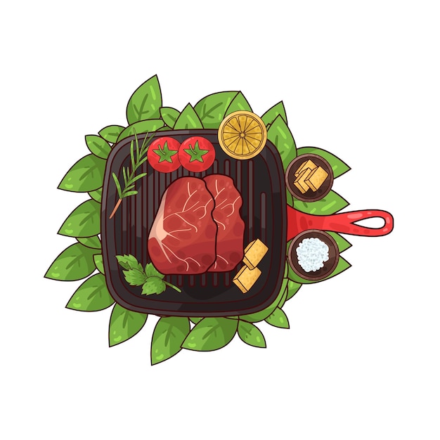 Vector meat illustration