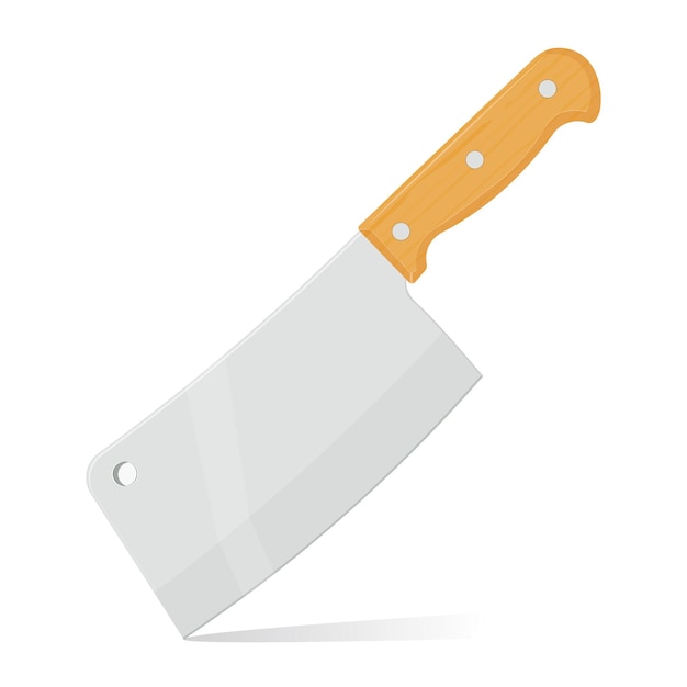 Meat knife vector illustration isolated on a white background