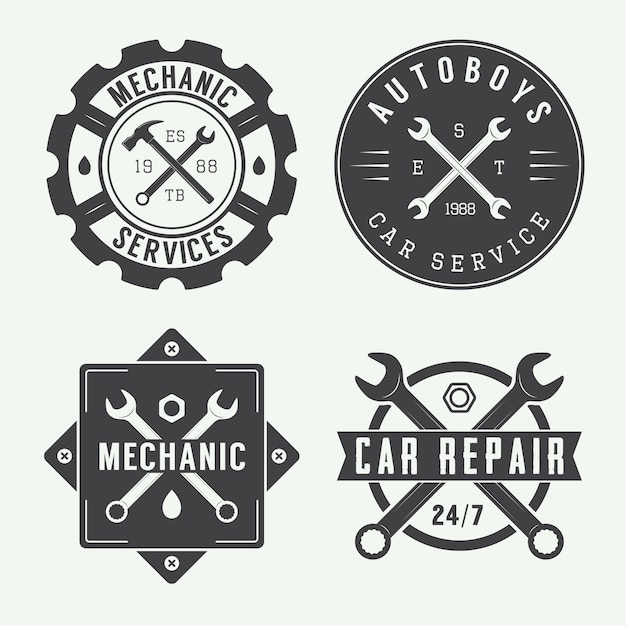 Mechanic emblem and logo.