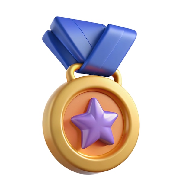 medal education concept 3d vector icon ilustration minimal style