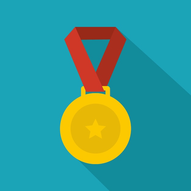 Medal icon Flat illustration of medal vector icon for any web design