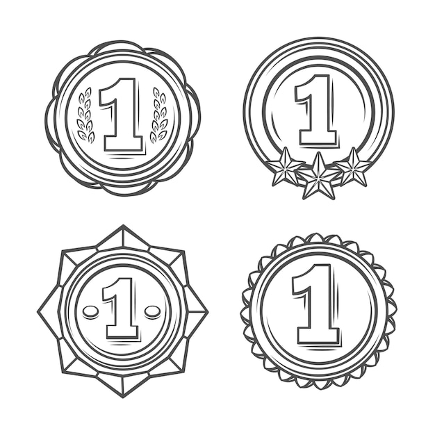 Medal outline icon