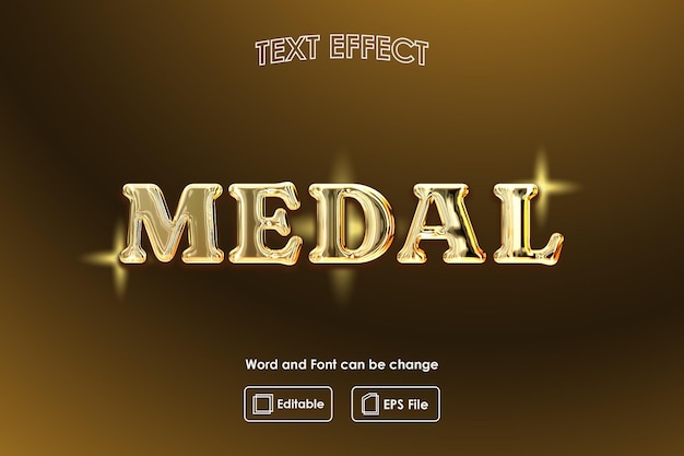 Medal Text Effect