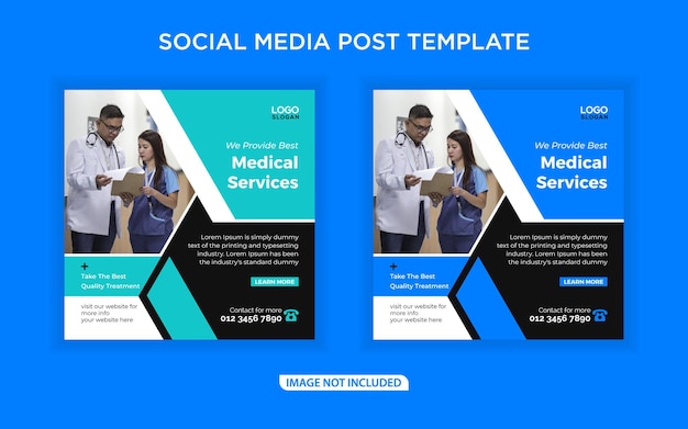 Medical banner and social media post