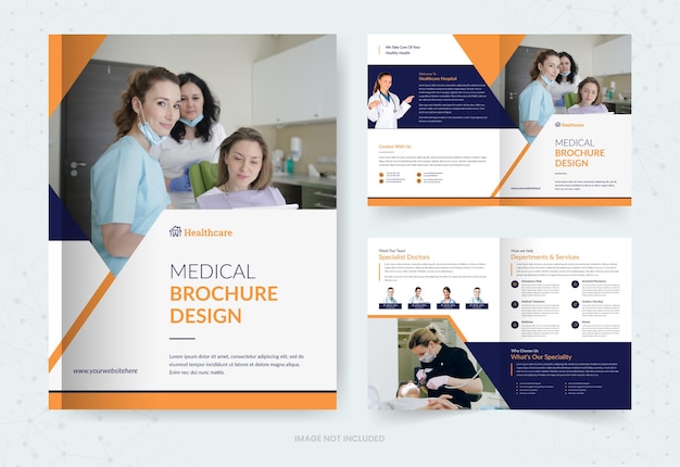 medical bifold brochure template