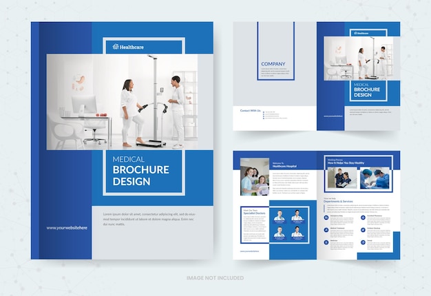 medical bifold brochure template