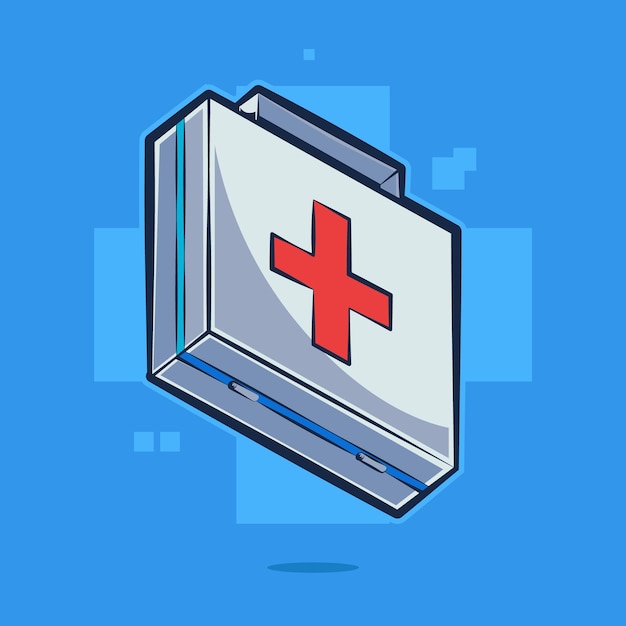 Medical box art illustration