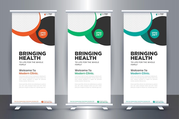 Medical Care Signage Banner Roll Up