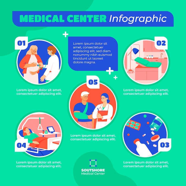 Medical center template design