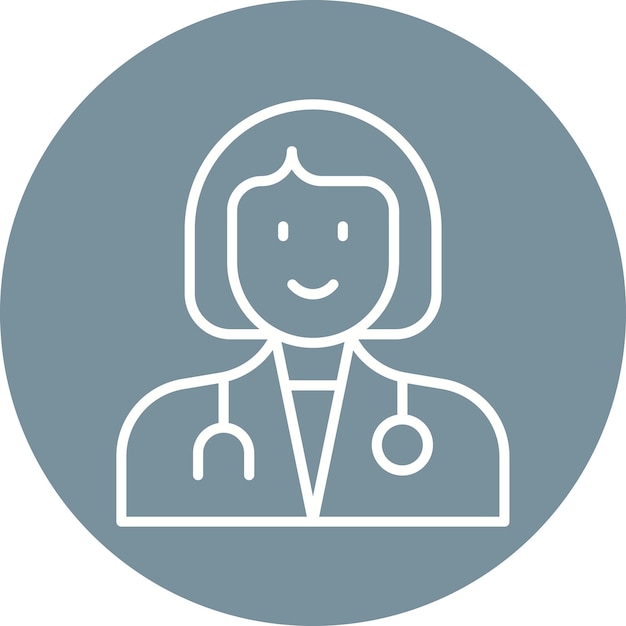 Medical Doctor Female icon vector image Can be used for Professions