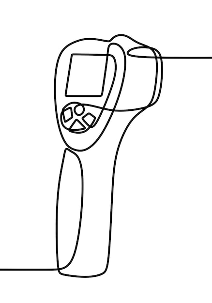 medical equipment online continuous single line art