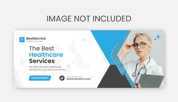 Medical facebook cover Web banner template