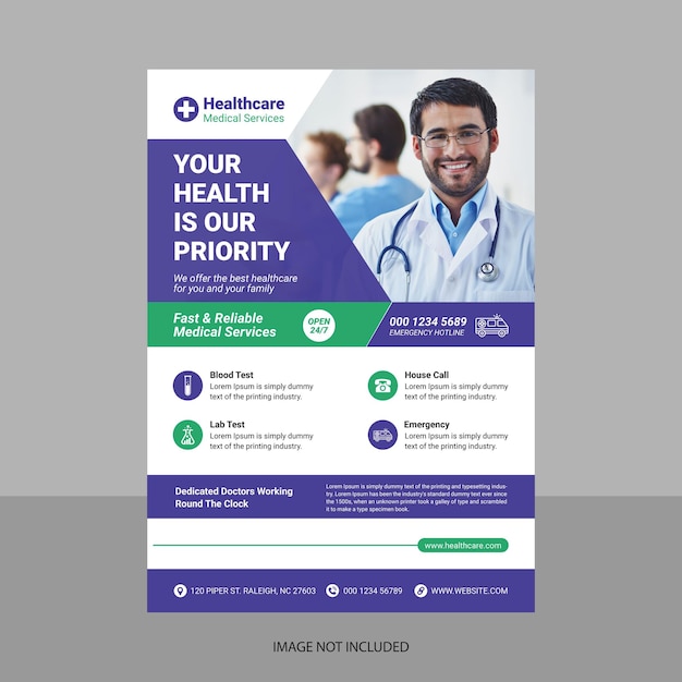 Medical Flyer Template Design