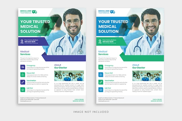 Medical Flyer Template Set