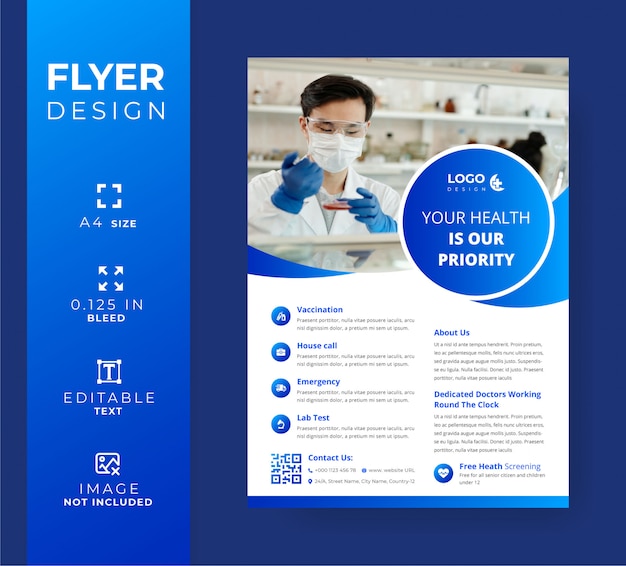 Medical flyer template