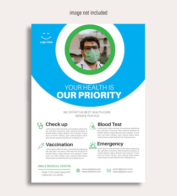 Medical flyer template