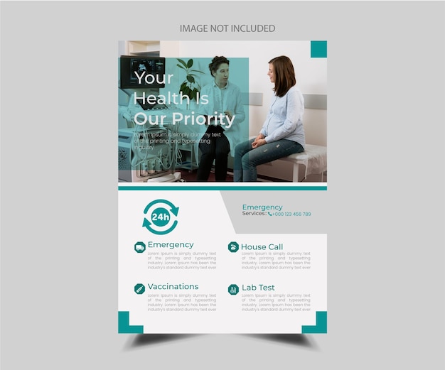 Medical flyer templates Premium Template