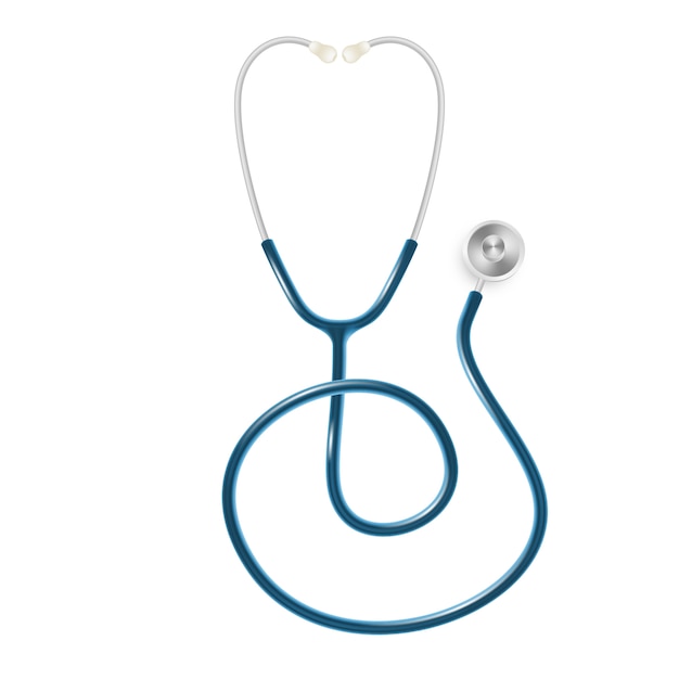 Medical and Health care concept, doctor's stethoscope isolated on white background.