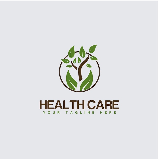 Medical health care logo design template