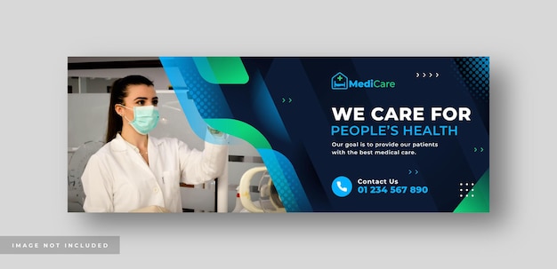 Medical health care social media cover web banner