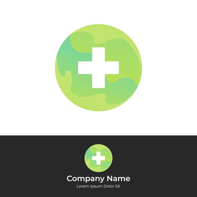 Medical health circle logo minimal and simple logo