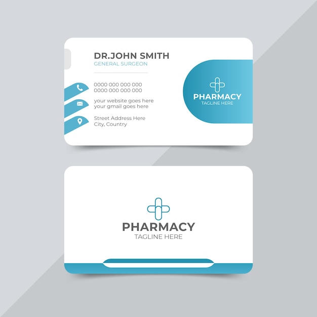 Vector medical or healthcare business card design