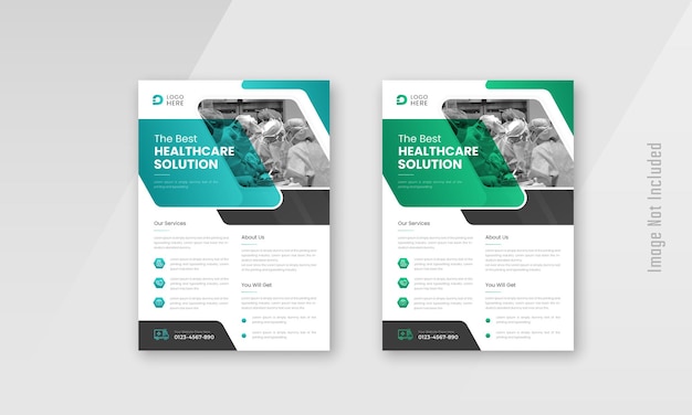 Medical Healthcare Business multipurpose flyer design and brochure cover template