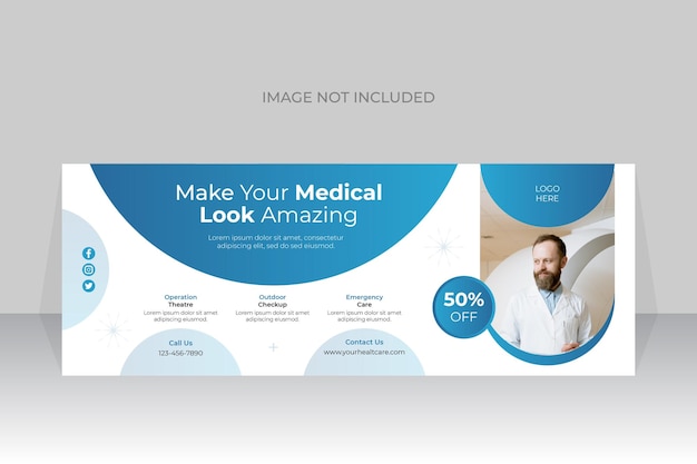 Medical Healthcare Facebook Cover Template