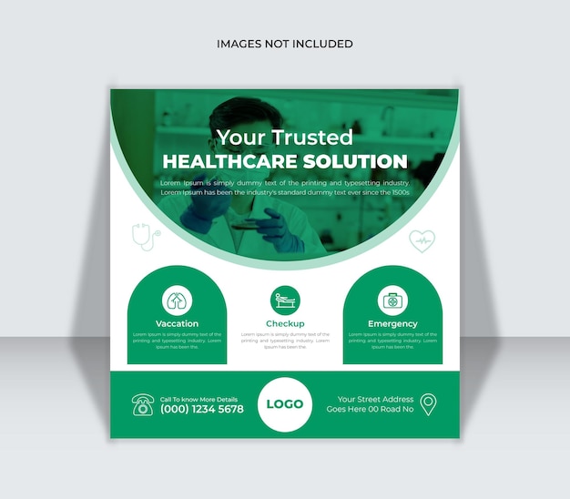 Medical Healthcare Social Media web banner ads