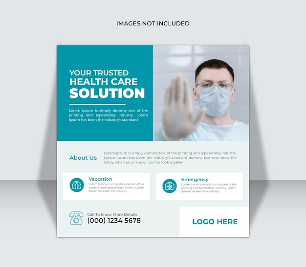 Medical Healthcare Social Media web banner ads