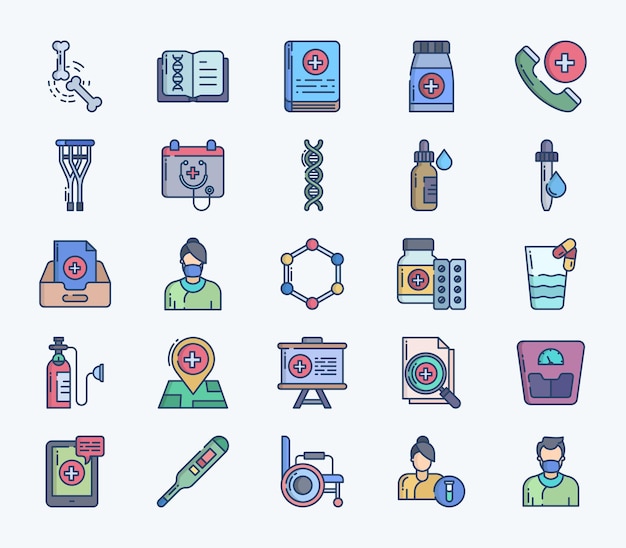 Medical and hospital vector icon illustration