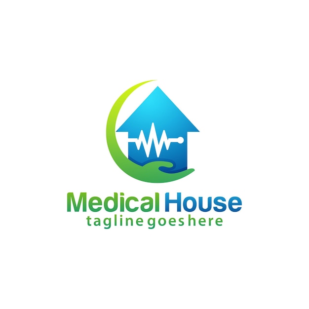 Medical House logo design template