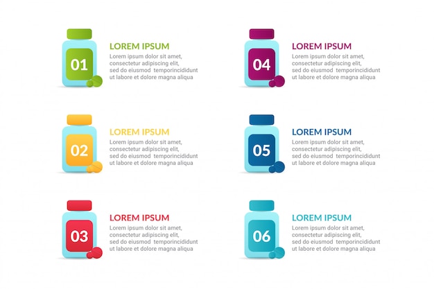 medical Infographic with options or list