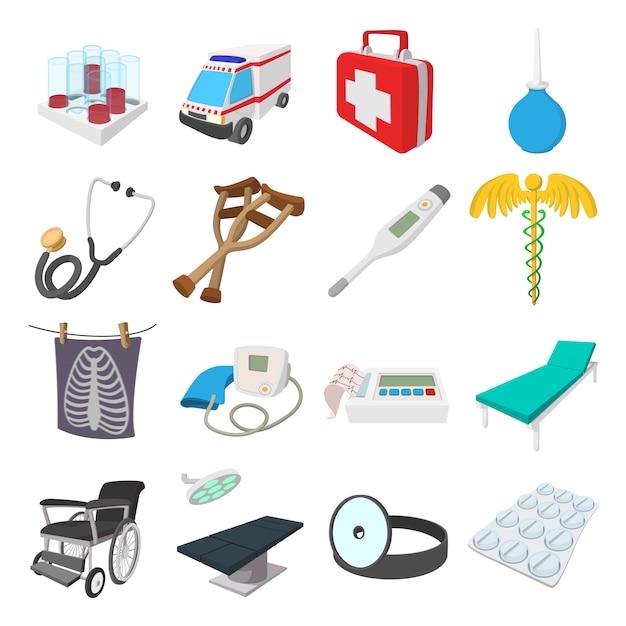 Medical isometric 3d icons isolated vector