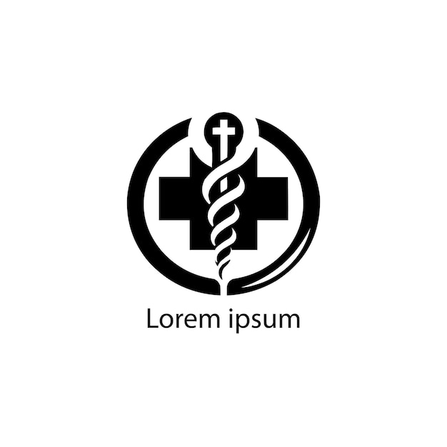 A medical logo on white background